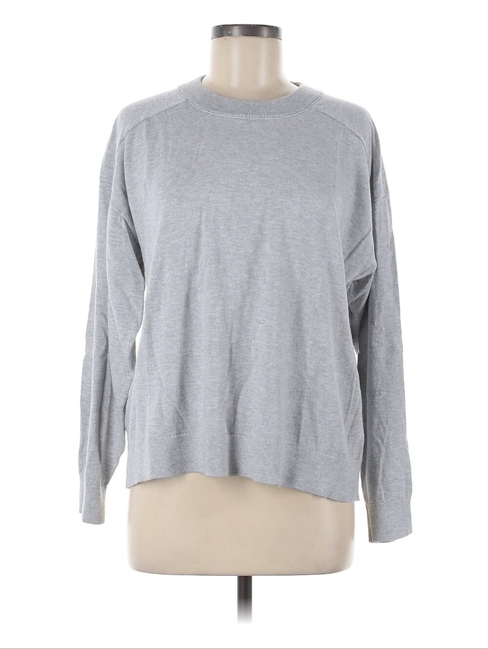 J. Crew Light Gray Crewneck Women’s Sweater Size L